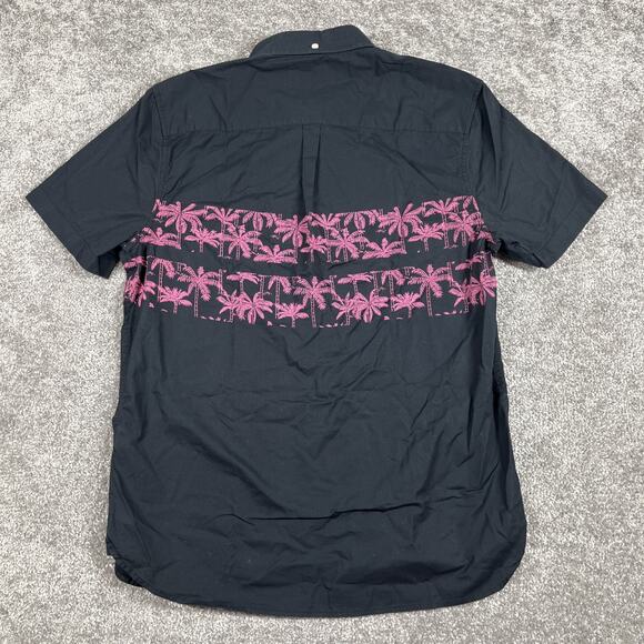 Chubbies Polo Shirt Mens Medium Tropical Palm Trees Button Down Cotton Blend - Picture 6 of 9